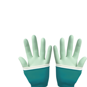 Latex surgical gloves